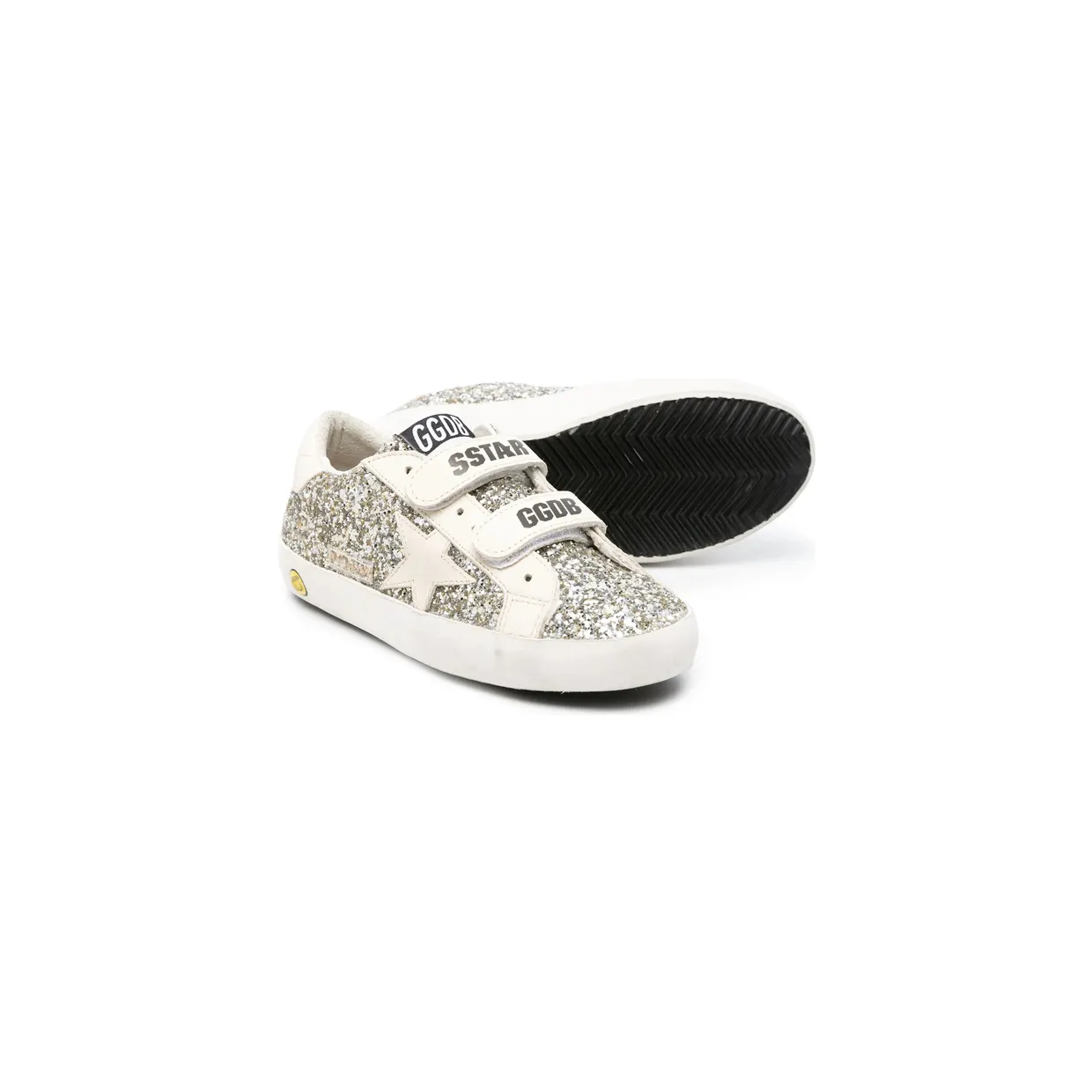Golden Goose Glitter Star Strap “White/Silver” (GJF00111 F005314 65195) (3)