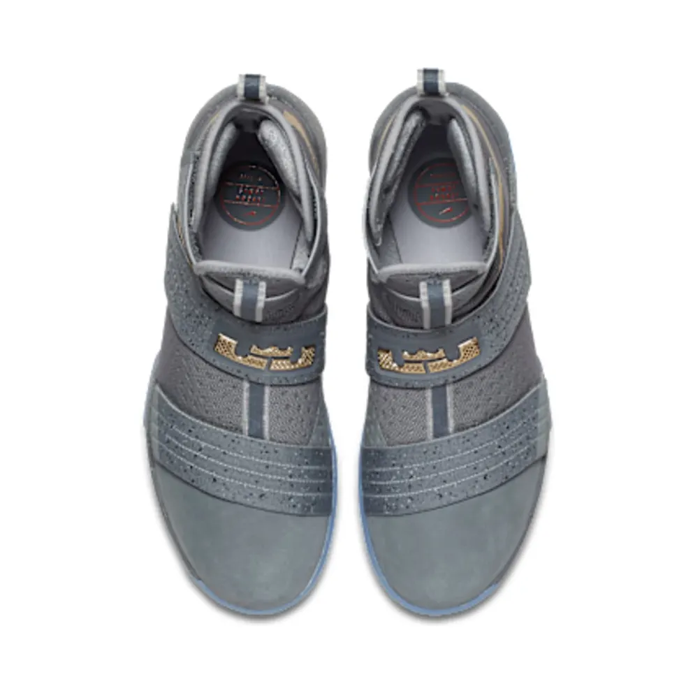 Nike LeBron Zoom Soldier 10 Battle Grey Cool Grey/Gold/Wolf Grey (899620-010)