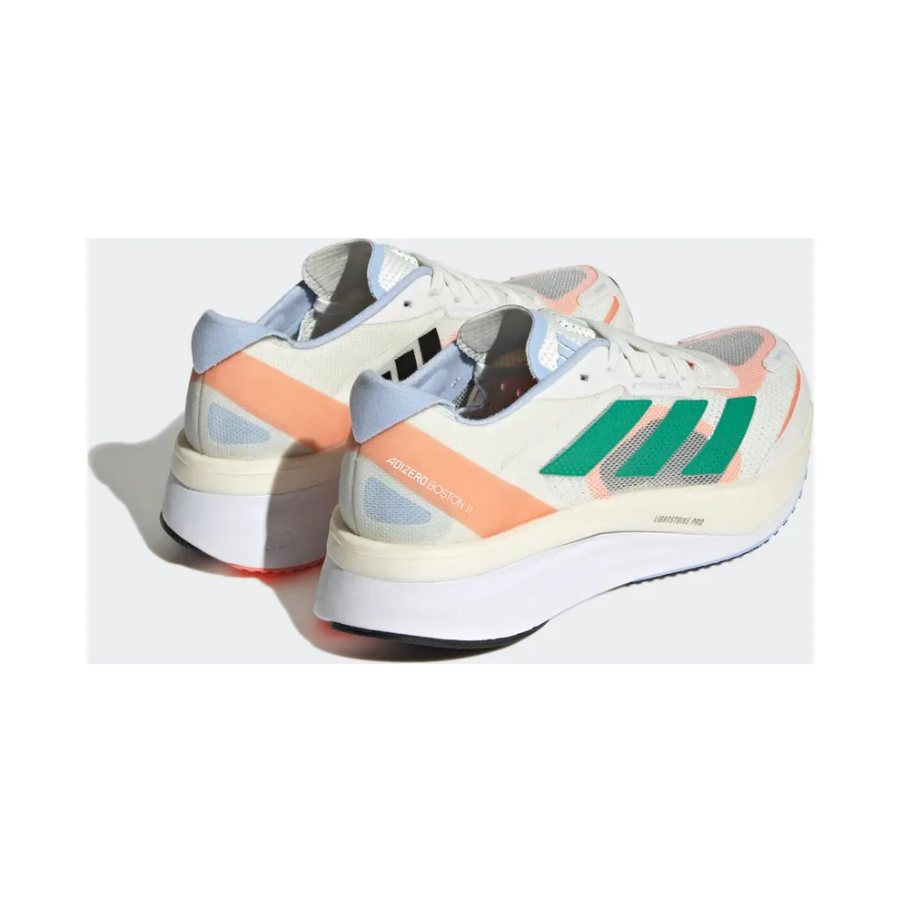 adidas Adizero Boston 11 White Tint / Court Green / Coral Fusion (HQ3697)