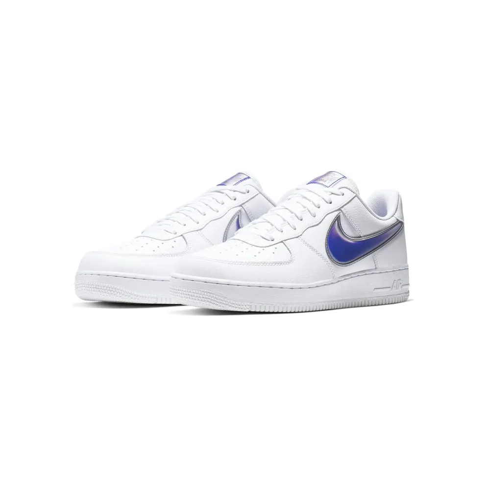 Nike Air Force 1 Low Oversized Swoosh White Racer Blue White/Racer Blue (AO2441-101)
