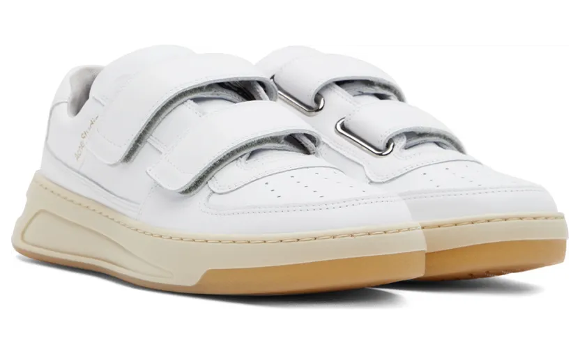 Acne Studios White Velcro Perey Sneakers (BD0111-) (4)