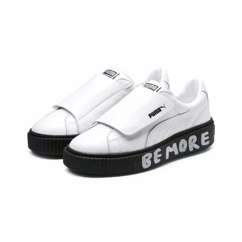 Puma Platfrom Strap SM White (W) Puma White/Puma Black (365895-01)
