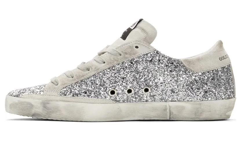 Golden Goose SSENSE Exclusive Silver Glitter Superstar Silver (F37WS590.A49) (3)