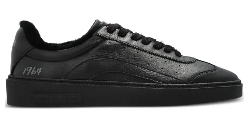 DSQUARED2 Rider leren low-top “Black” (SNM045201506719)