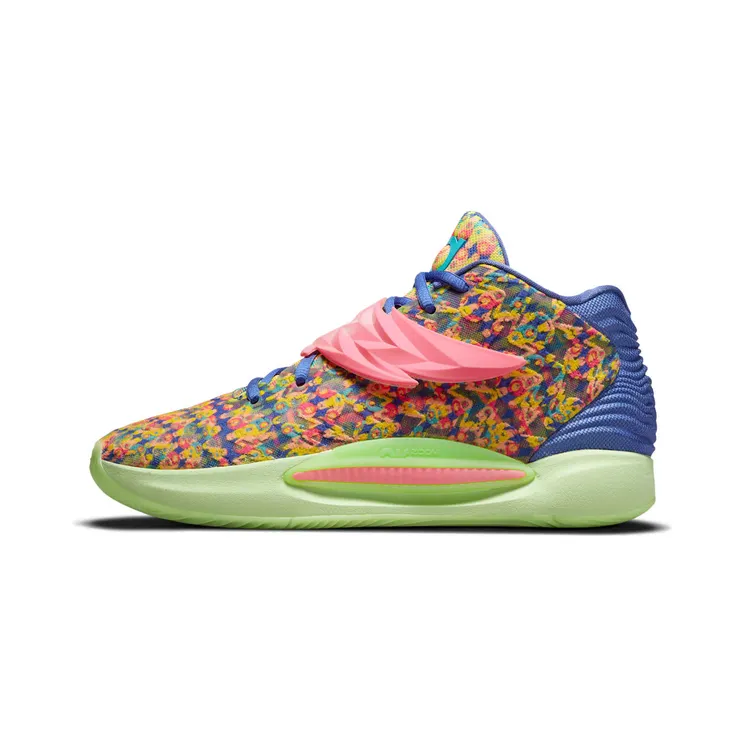 Nike KD 14 Ron English 1 “Lapis / Turquoise Blue / Light Liquid Lime / Hyper Pink” (DO6903-400)