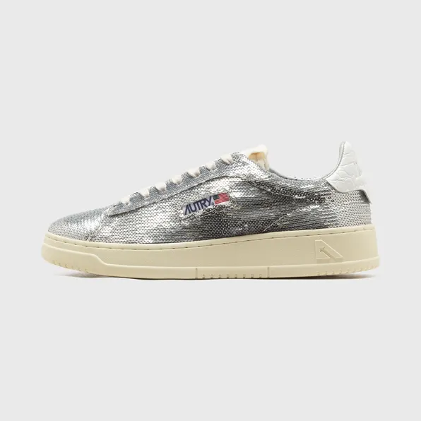 Autry Dallas “Silver Sequins / White” (ADLWTI05)