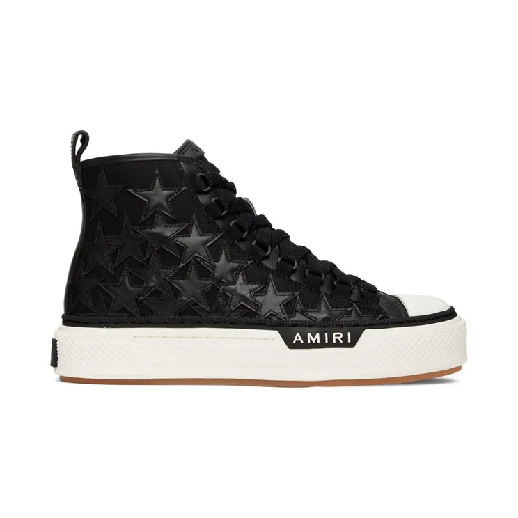 AMIRI Black Stars Court High-Top Sneakers (PF22MFS011-004)