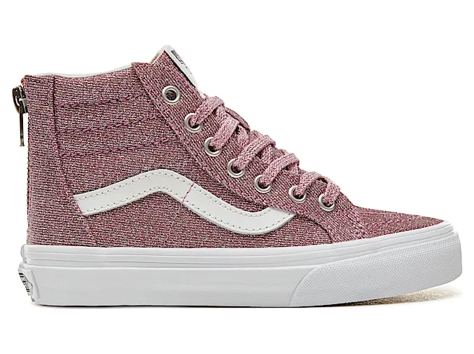 VANS Lurex Glitter Sk8-hi Zip Kinderschoenen (Roze)