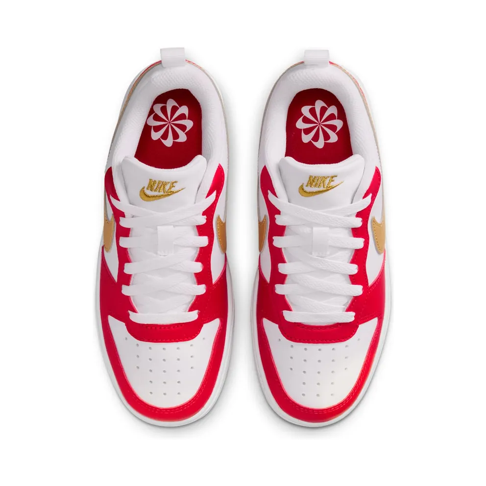 Nike Court Borough Low Recraft White University Red Gold (DV5456-137)