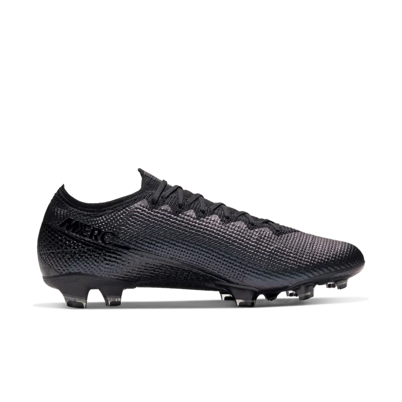 Nike Mercurial Vapor 13 Elite FG Cleat Black Black/Black (AQ4176-010)