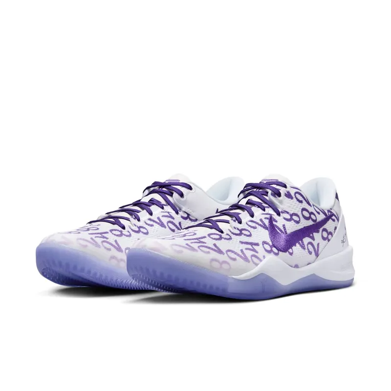 Kobe 8 Protro White/White/Court Purple (FQ3549-100)