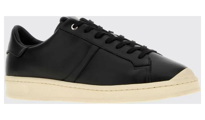 Jil sander Low-Top Smooth Calfskin Sneakers with Rubber Sole Black (J33WS0055P7823001)