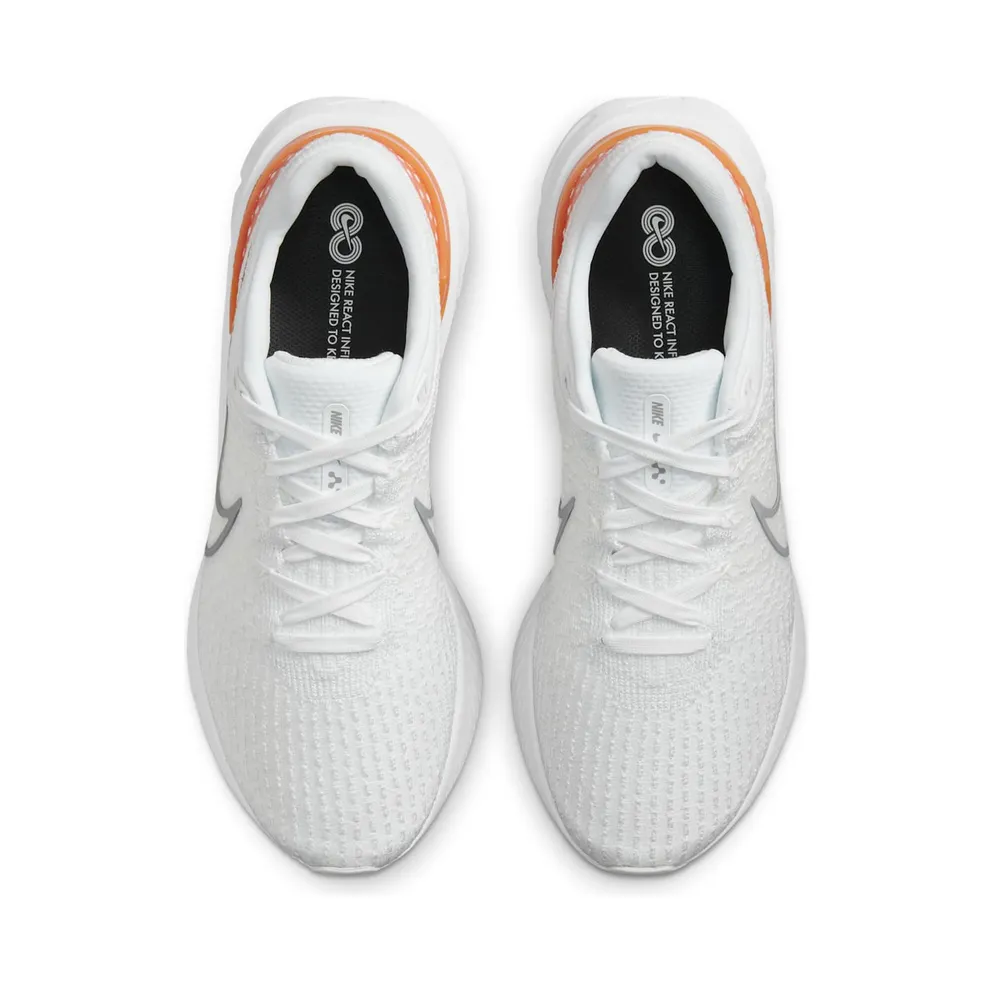 Nike React Infinity Run Flyknit 3 for Men (straat) White (DH5392-100)