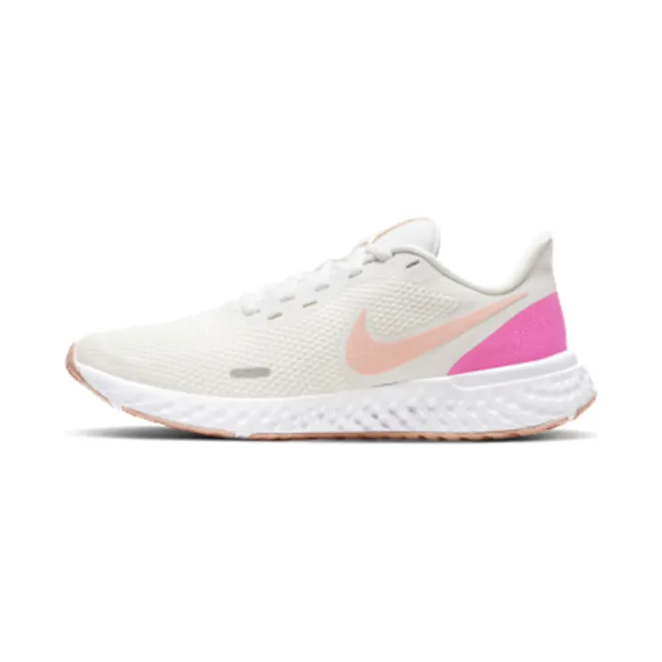 Nike REVOLUTION 5 SUMMIT WHITE WASHED CORAL-FIRE “Summit White / Fire Pink / Washed Coral” (BQ3207-103)