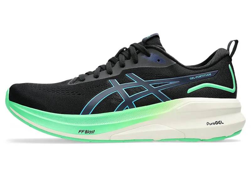 ASICS GEL-FORTITUDE “Black / Digital Aqua” (1011B989-001)