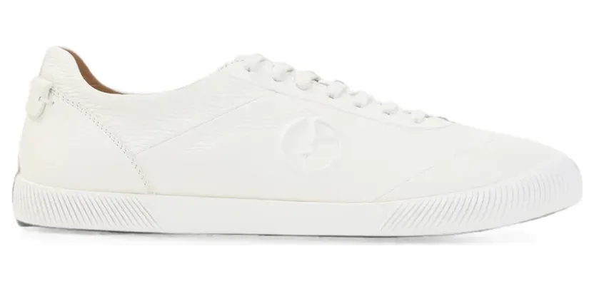 Giorgio Armani logo-embossed leather sneakers – Weiß (GM004698AF19222)