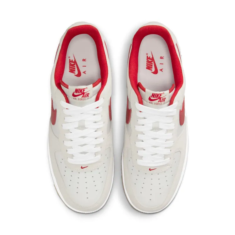 Nike Air Force 1 Low ’07 LV8 “Summit White Varsity Red Gum” (IB6388-101)