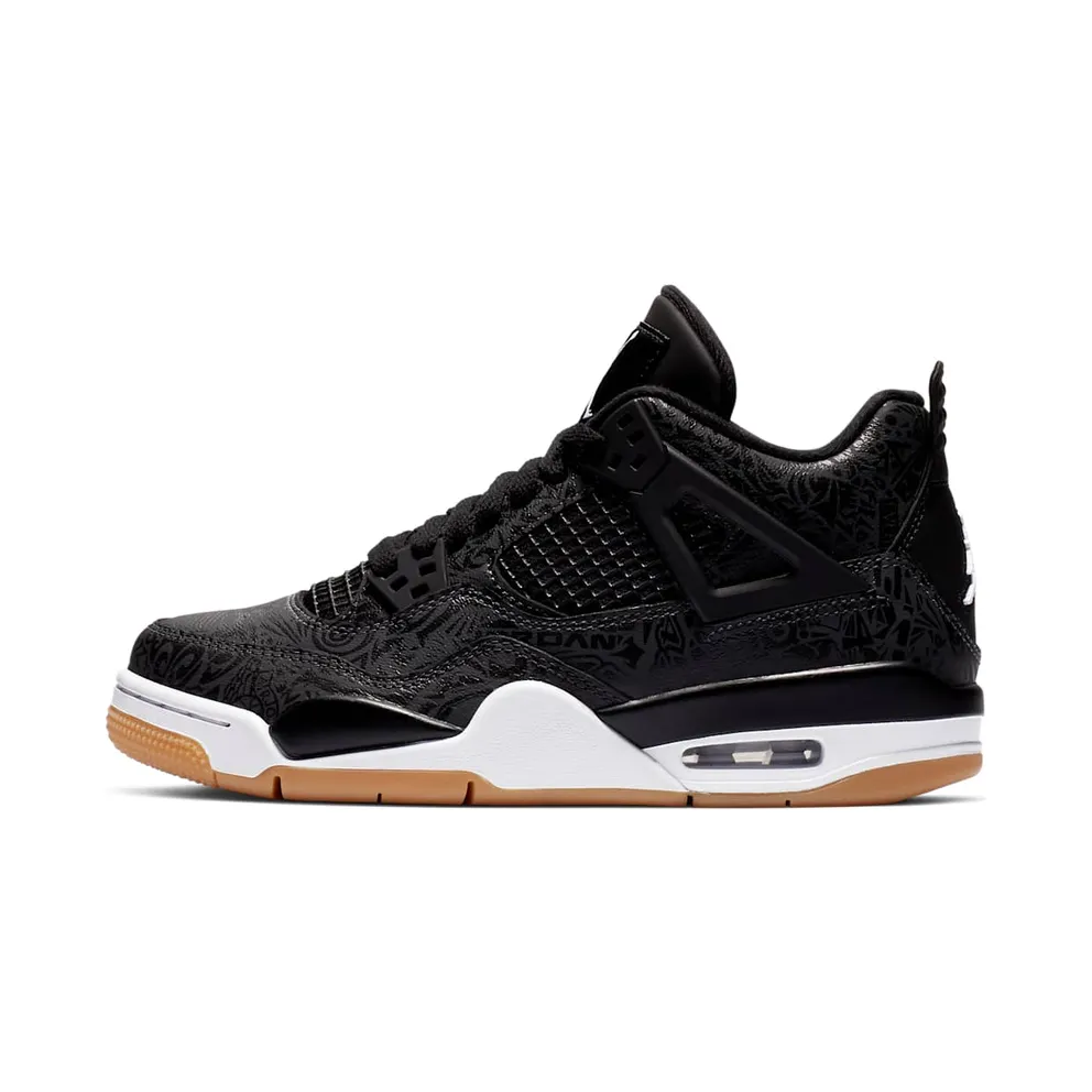 Jordan 4 Retro Laser Black Gum (GS)