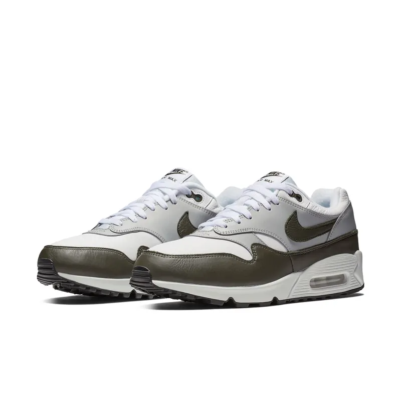 Nike Air Max 90/1 White Cargo Khaki White/Cargo Khaki-Black (AJ7695-107)