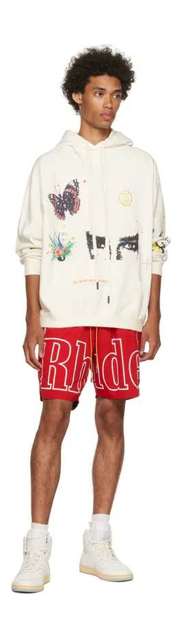 Rhude White Rhecess Hi Sneakers (RHPF22FO03178377) (5)