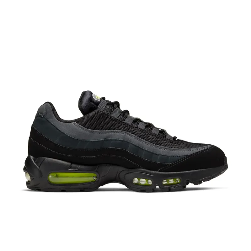 Nike Air Max 95 Retro Logo Black Grey Volt Black/Wolf Grey-Cool Grey-Volt (CV1635-002)