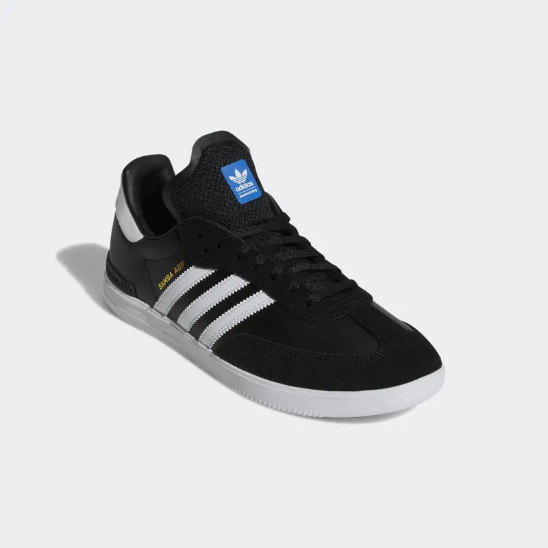 adidas Samba Adv Black White Core Black/Cloud White/Bluebird (BY3928)