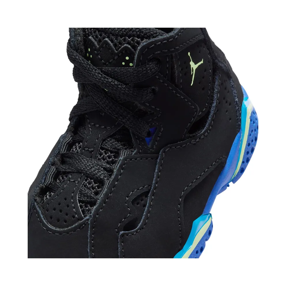 Jordan True Flight Black Hyper Royal Photo Blue Barely Volt (343797-074)