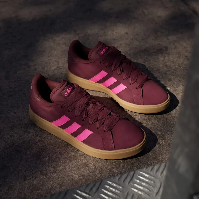 Adidas Grand Court Base 00s Shadow Red / Lucid Pink / Gum (JQ3598)