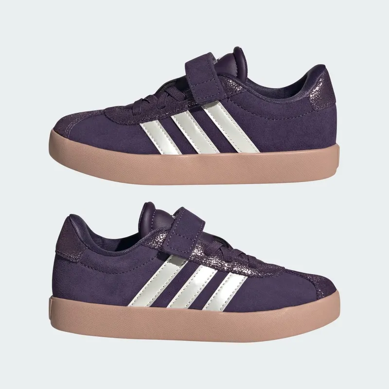 Adidas VL Court 3.0 Kids Aurora Plum / Zero Metalic / Pink Gum (JP7836)