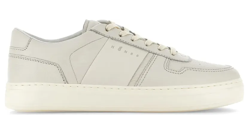 Hogan Sneakers met logo – Beige (HXM6680FL30U5A)