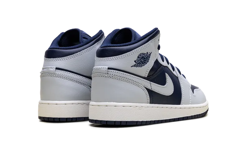 Jordan 1 Mid GS “Grey / Obsidian” (DQ8423-403)