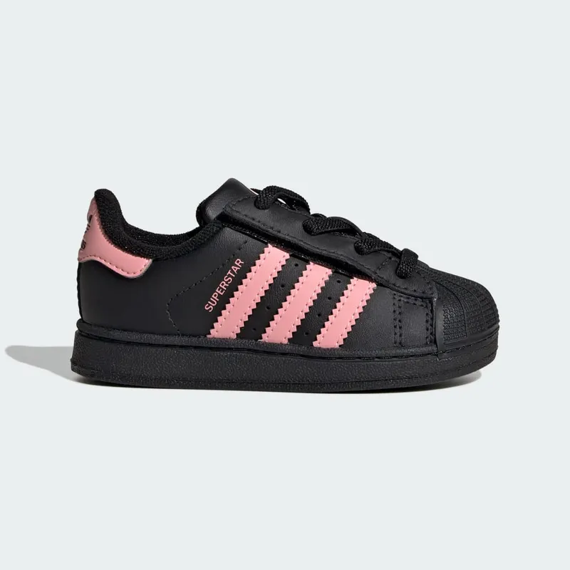 Adidas Superstar II Comfort Closure with Elastische Veters Core Black / Glow Pink / Core Black (JP9470)