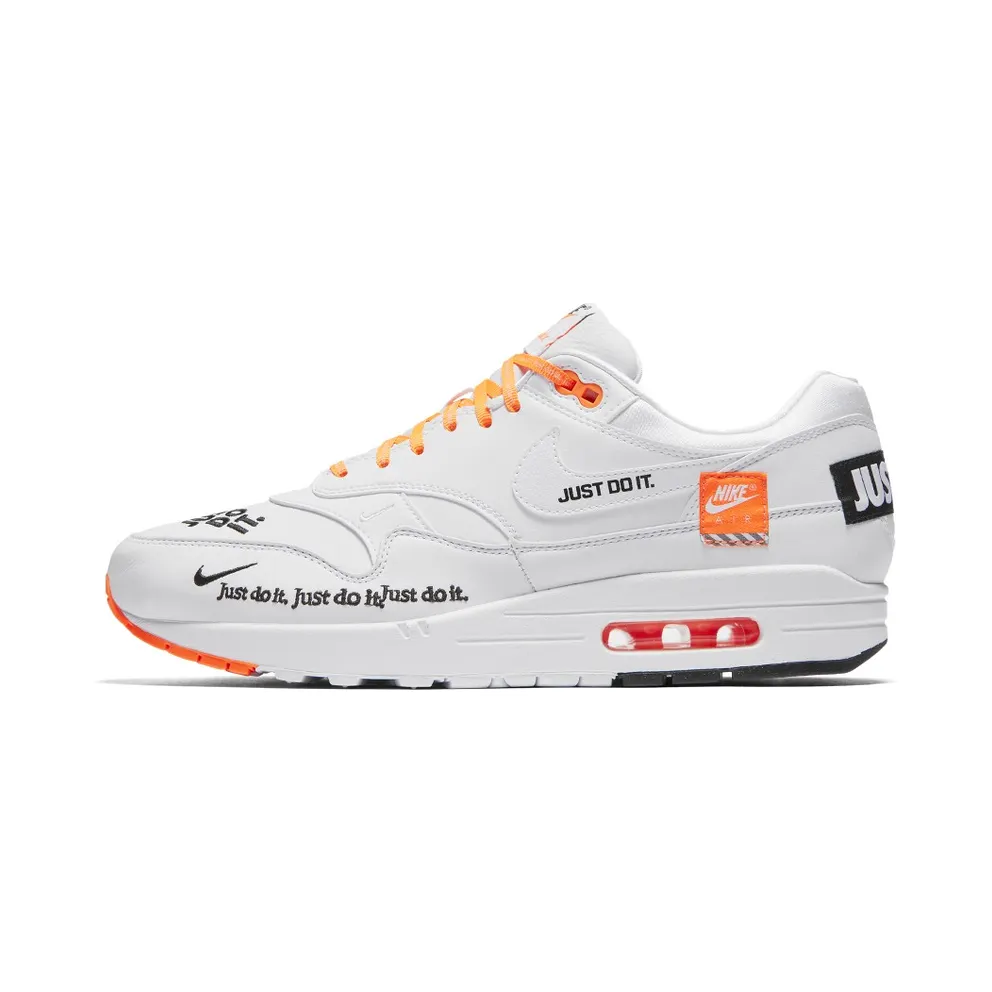 Nike Air Max 1 Just Do It Pack White White/White-Total Orange (AO1021-100)