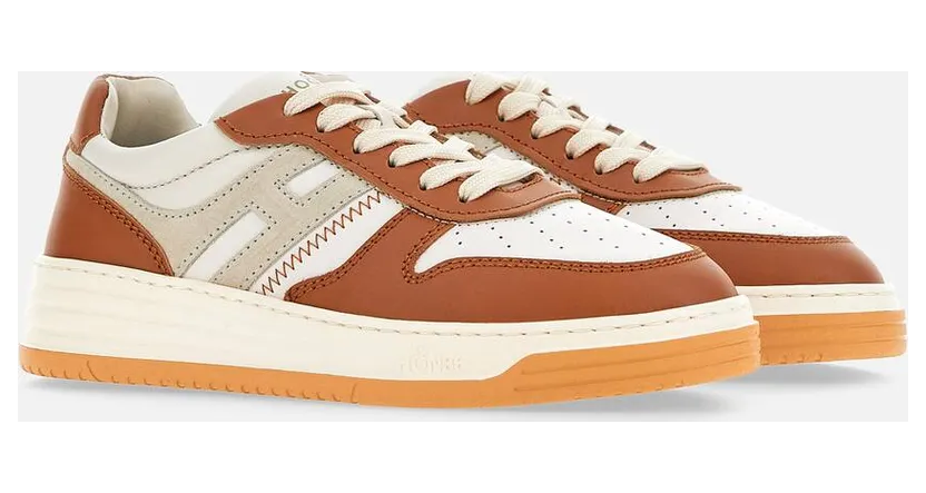 Sneakers Hogan H630 White Grey Brown (HXW6300EU50OIS641J)