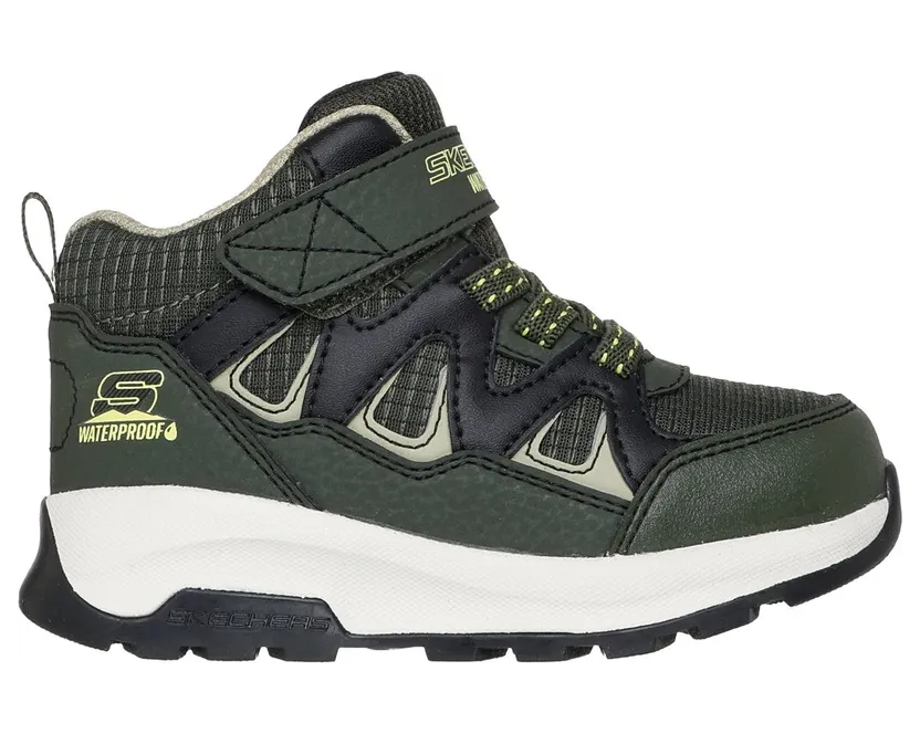 Skechers Waterproof: Storm Blazer – Drizzle Squad Sneaker Olijf/Zwart