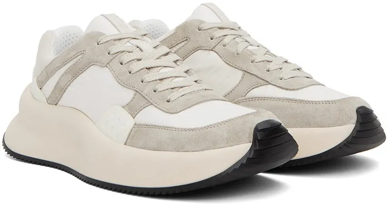Dries Van Noten White & Gray Paneled 001 WHITE (MW222-154-607)