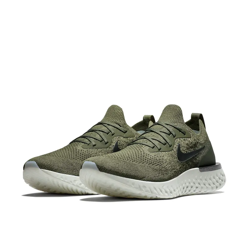 Nike Epic React Flyknit Cargo Khaki Cargo Khaki/Black-Camper Green (AQ0067-300)