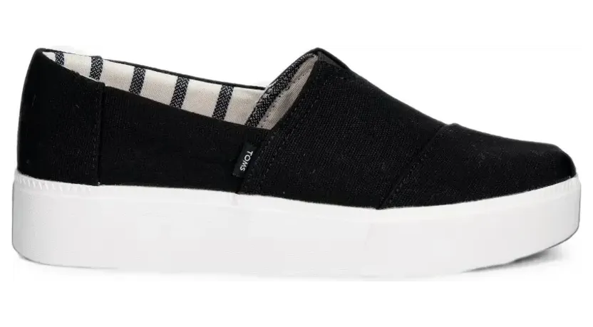 Toms Asher platform slip-on sneakers – Zwart (10023246)