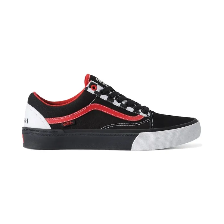 Vans Old Skool FANAYOH BMX Black White Red (VN000D3MBWT)