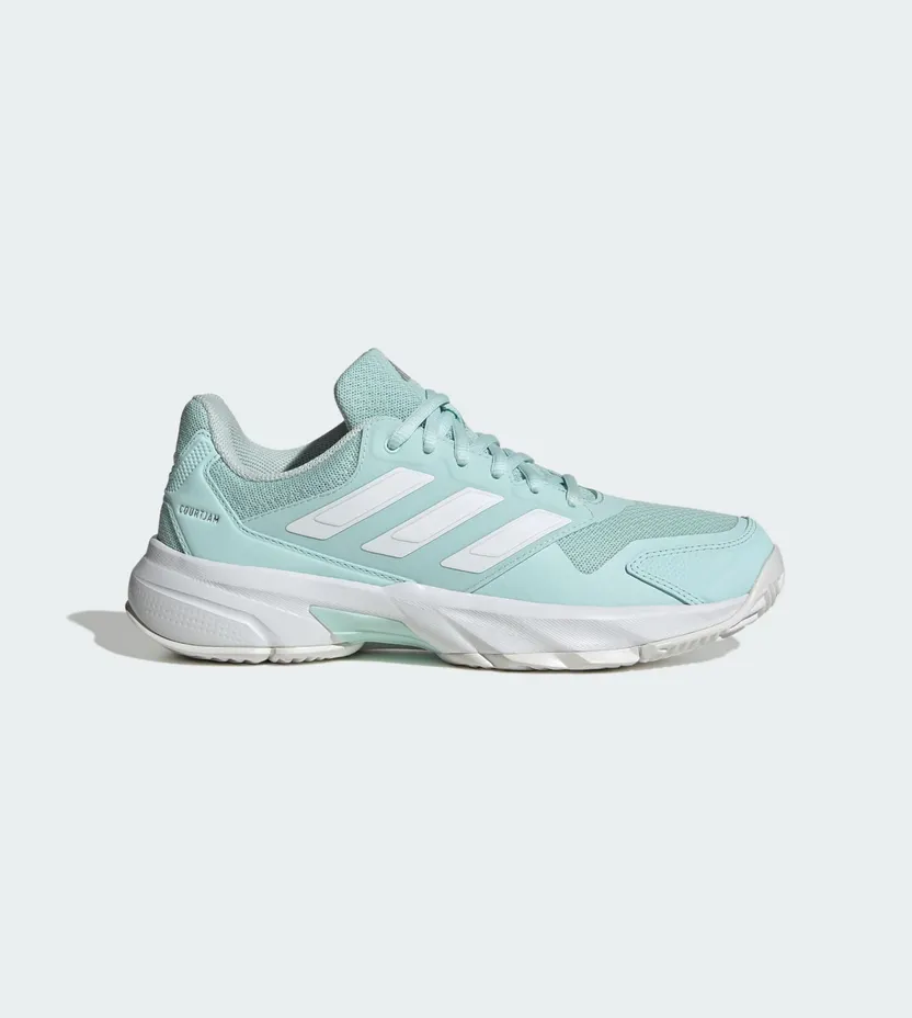 Adidas Courtjam Control 3 Tennis Halo Mint / Cloud White / Silver Metallic (KJ1904)