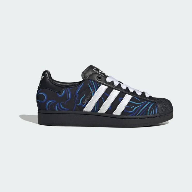 Adidas SUPERSTAR II schoenen Core Black / Cloud White / Lucid Blue (KJ1251)