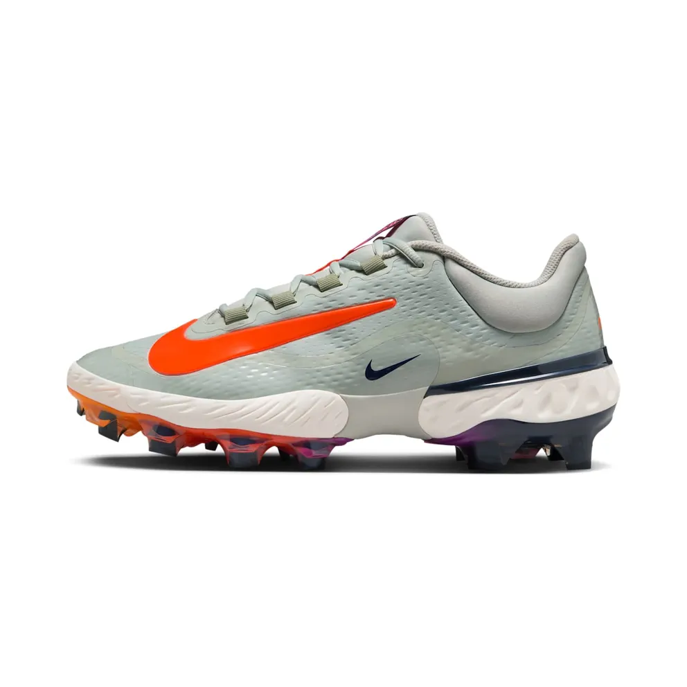 Nike Alpha Huarache Elite 4 Low MCS Light Silver Jade Horizon Phantom Laser Orange (HF1137-001)