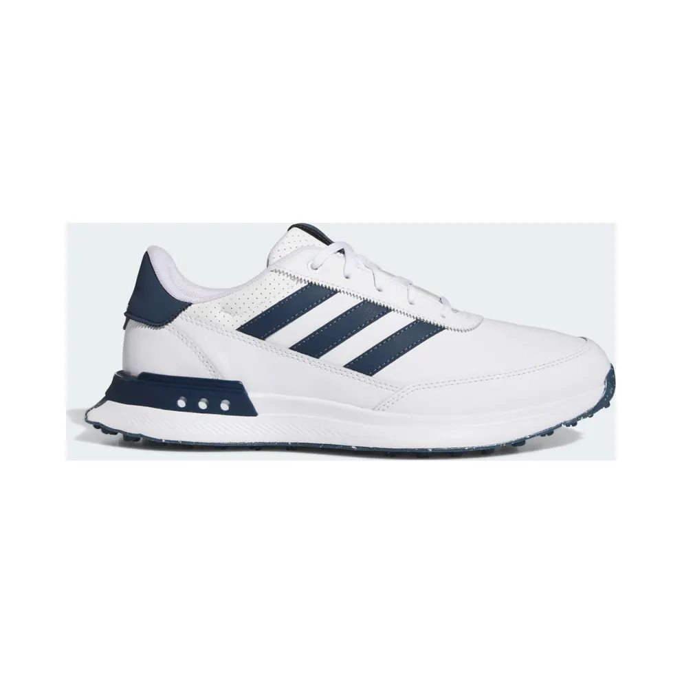 adidas S2G Spikeless Leather 24 Golf Cloud White Collegiate Navy Silver Metallic (IF6606)