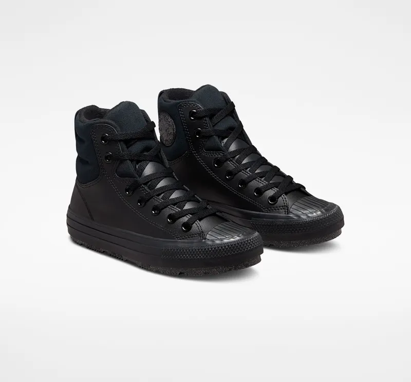 Converse Chuck Taylor All Star Berkshire Boot Leather Black/Black/iron Grey (A01523C)