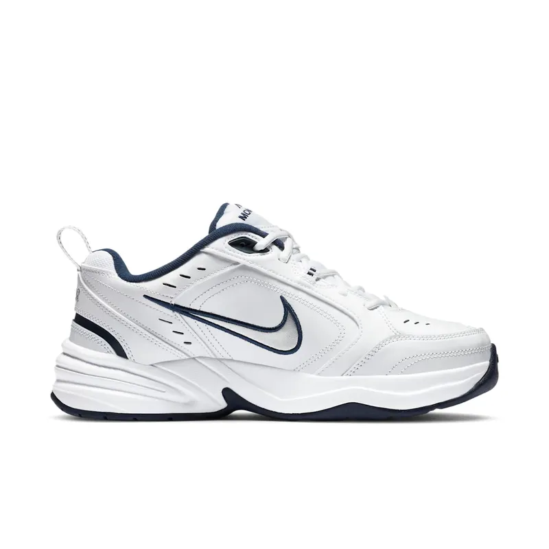 Nike Air Monarch IV White Navy White/Metallic Silver (415445-102)