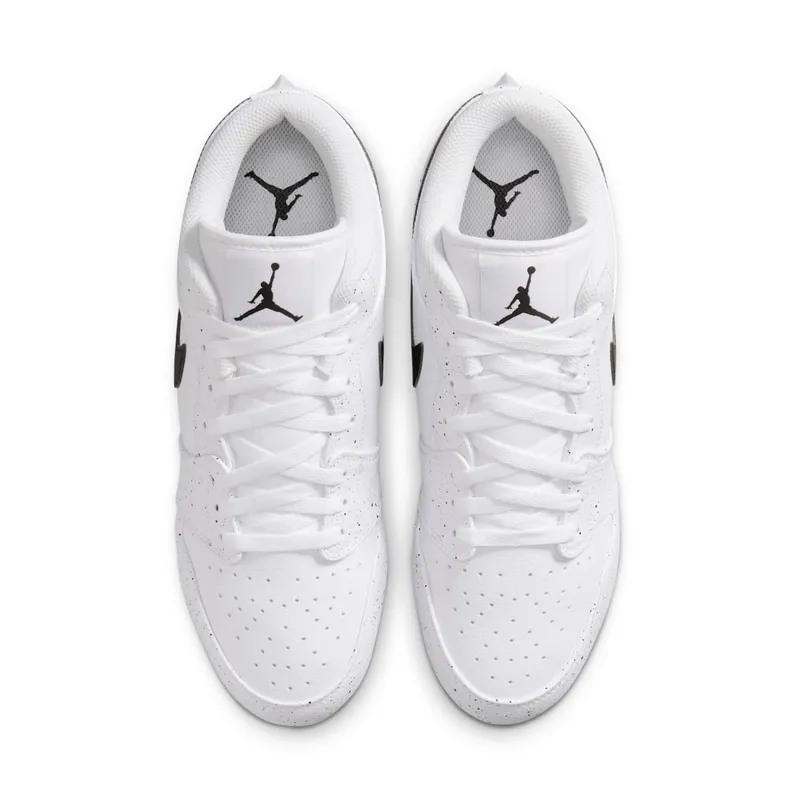 Jordan 1 Low TD Cleat “White Black Splatter” (FJ6245-102)