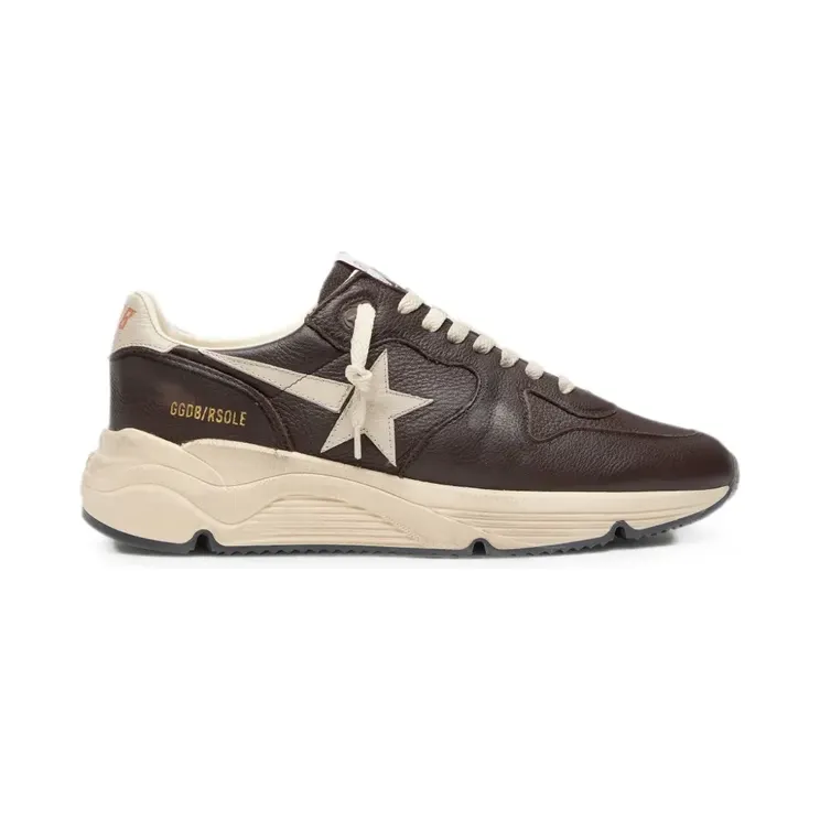 Golden Goose Laufsohle mit Zehen- und Spornstern aus Nappaleder und Absatz “Brown” (GMF00126F008548)