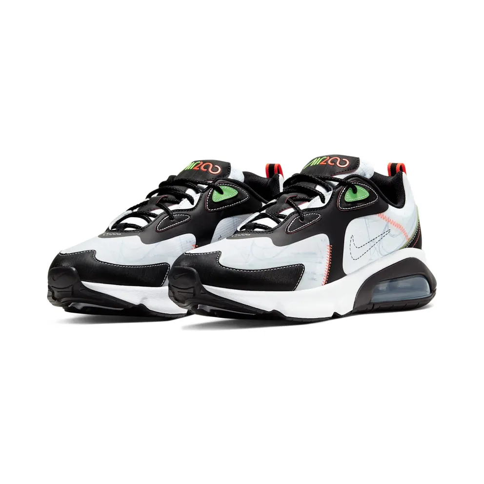 Nike Air Max 200 Blueprint White/Black-Bright Crimson-Green Strike (CU6647-100)