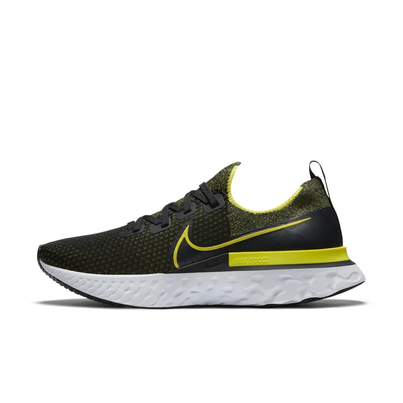 Nike React Infinity Run Flyknit Black Sonic Yellow Black/White/Anthracite (CD4371-013)