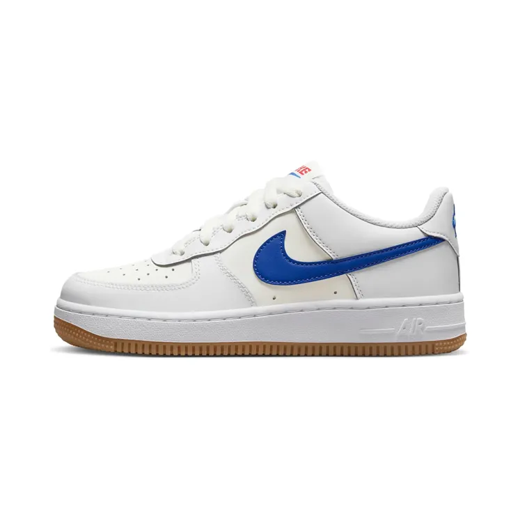 Nike Air Force 1 Low GS “White / Summit White / University Red / Game Royal” (DX5805-179)